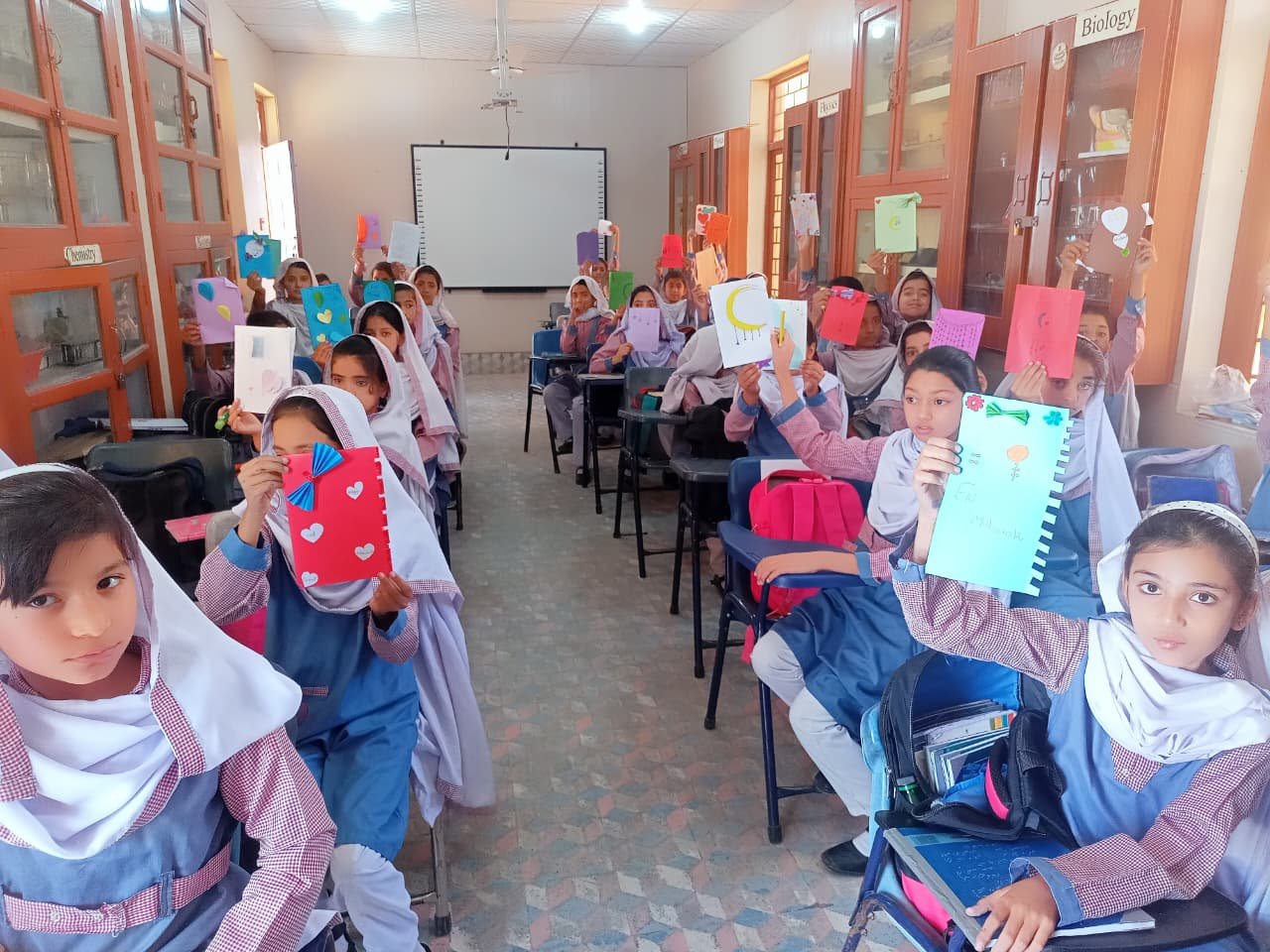 Students in class